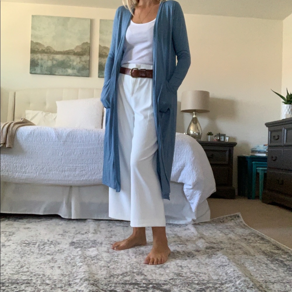 LuLaRoe Blue Texture Sarah Cardigan